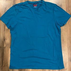 Teal Alfani V-Neck Tee